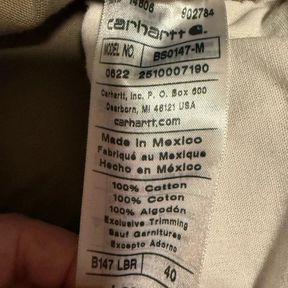 Carhartt Men's Khaki Shorts 40 - Picture 6 of 8